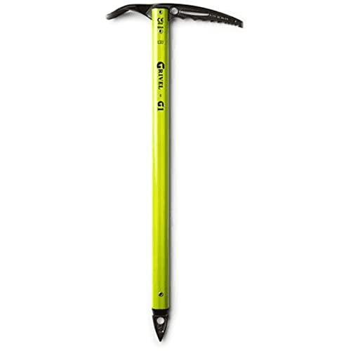 Grivel G1 Durable Carbon Steel Mountaineering Ice Axe, 66cm, Green