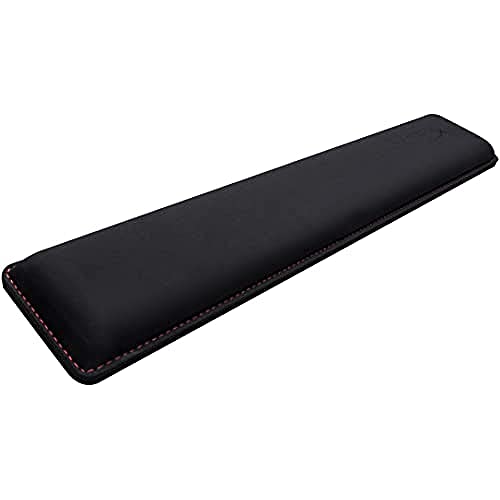 HyperX Wrist Rest - Full Sized - Cooling Gel - Memory Foam - Anti-Slip - Ergonomic - Keyboard Accessory, Black
