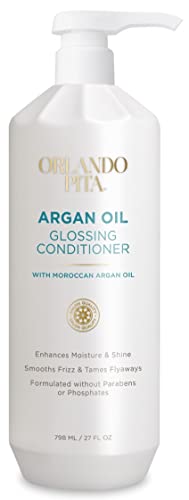 ORLANDO PITA Moroccan Argan Oil Glossing Conditioner, Moisturizing, Softening, & Shine-Enhancing for Smoother, More Manageable, & Overall Healthier Hair, 27 Fl Oz
