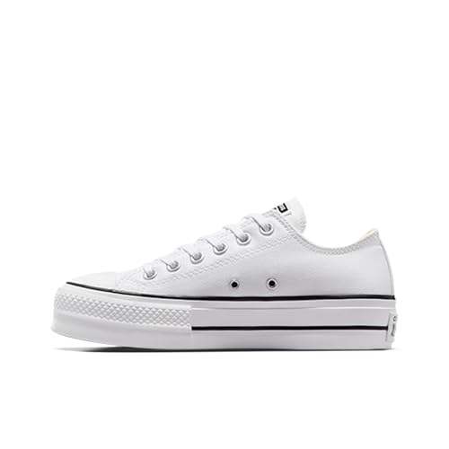 Converse Women's Chuck Taylor All Star Lift Sneakers, White/Black/White, 8 Medium US