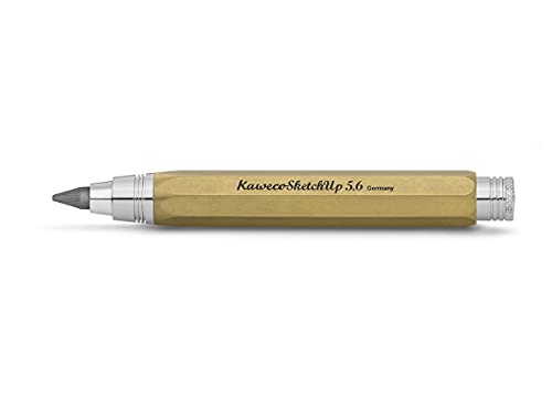 Kaweco SKETCH UP Clutch Pencil 5.6 mm 5B Brass I Exclusive Mechanical Pencil with Lead Refill I Pencil 10.5 cm