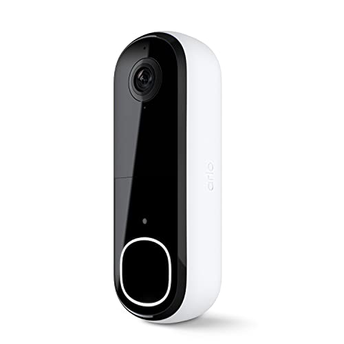 Arlo Video Doorbell 2K (2nd Generation) – Battery Operated or Wired Doorbell, Smart Wi-Fi, Security Camera, Surveillance, White – AVD4001​