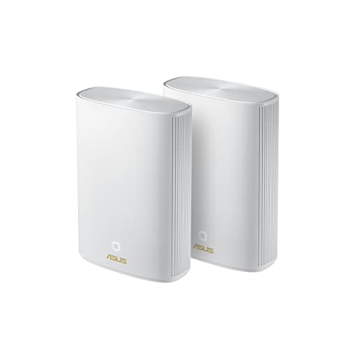 ASUS ZenWiFi AX Hybrid Powerline Mesh WiFi6 System (XP4) 2PK - Whole Home Coverage up to 5,500 Sq.Ft. & 6+ Rooms for Thick Walls, AiMesh, Free Lifetime Security, Easy Setup, HomePlug AV2 MIMO Standard