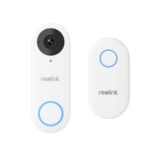 REOLINK 5MP Video Doorbell PoE Camera with Chime, 3:4 Head-to-Toe View, 2-Way Audio, Person/Package Detection, Outdoor Waterproof, Smart Alerts, Supports NVR