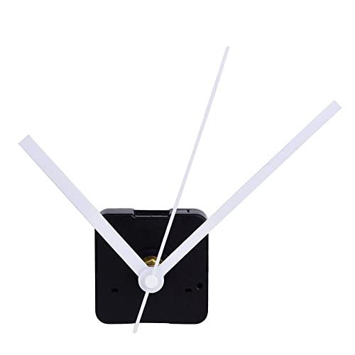 Mudder Silence Quartz Clock Movement, 11/25 Inch Maximum Dial Thickness, 4/5 Inch Total Shaft Length (White)
