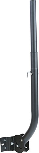 Channel Master CM-3090 Telescoping Universal Antenna Mast Pole Adjustable Roof Mount to Wall, Eave, Attic, Chimney on Flat, Slanting or Vertical Surface,43.125' x 9' x 4.75' in,Black