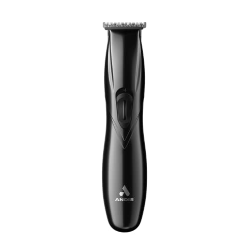 Andis 33785 Slimline Pro Corded/Cordless Hair & Beard Trimmer, T-Blade Zero Gapped with Lithium-Ion Battery, Ear & Body Grooming – Black