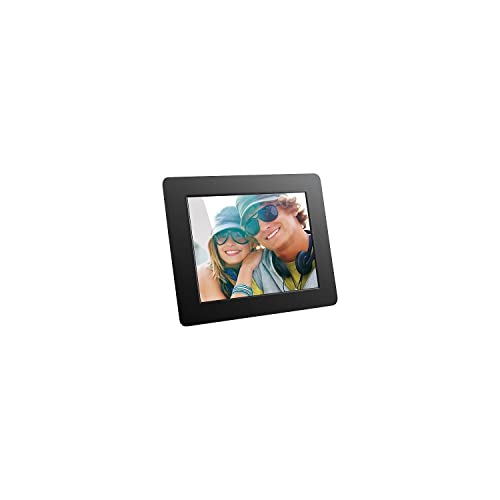 Aluratek 8 Inch LCD Digital Photo Frame with Auto Slideshow Using USB SD/SDHC (ADPF08SF) - Black