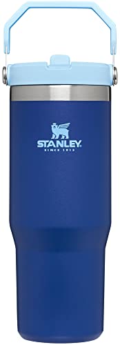 STANLEY IceFlow Stainless Steel Tumbler - Vacuum Insulated Water Bottle for Home, Office or Car Reusable Cup with Straw Leak Resistant Flip Cold for 12 Hours or Iced for 2 Days, Lapis, 30OZ
