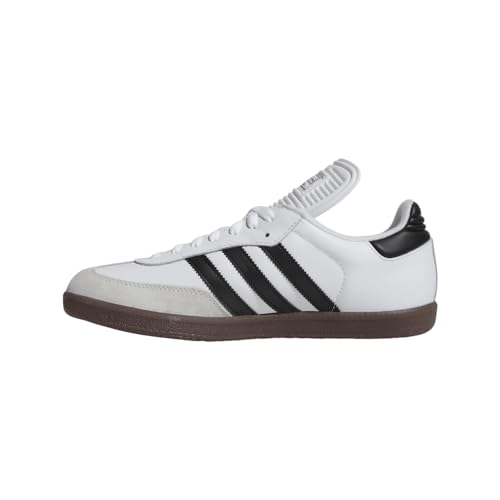adidas Men's Samba Classic Running Shoe, white/black/white, 9 M US