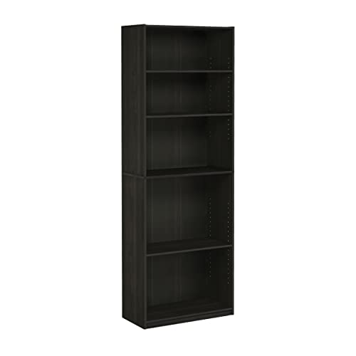 FURINNO JAYA Simply Home 5-Shelf Bookcase, 5-Tier, Espresso