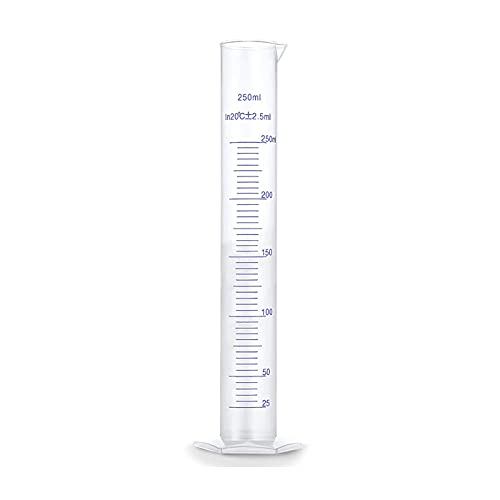Fermentaholics Hydrometer Test Jar & Measuring Cylinder - Test Homebrewed Beer, Wine, Mead, Cider, & Fermented Beverages – Easy to Use & Read - 250 ML - Heat Resistant Up to 121° Celsius
