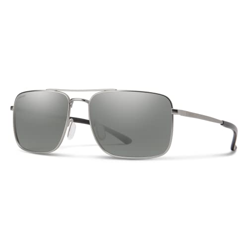 SMITH Outcome Lifestyle Sunglasses - Matte Silver | Polarized Platinum Mirror