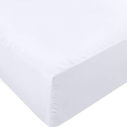 Utopia Bedding Queen Fitted Sheet - Bottom Sheet - Deep Pocket - Soft Microfiber - Shrinkage and Fade Resistant - Easy Care -1 Fitted Sheet Only (White)