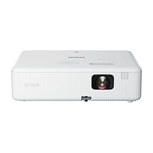 Epson EpiqVision Flex CO-W01 Portable Projector, 3-Chip 3LCD, Widescreen, 3,000 Lumens Color/White Brightness, 5 W Speaker, 300-Inch Home Entertainment and Work, Streaming Ready
