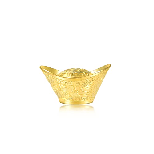 Chow Sang Sang 999.9 24K Solid Gold Price-by-Weight 7.48g Gold Yuanbao Gold Ingot Gold Ornament for Women and Men 93963O