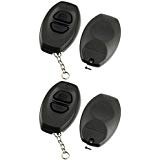 Shell Case Key Fob Remote fits Toyota RS3000 BAB237131-022 Black, Set of 2