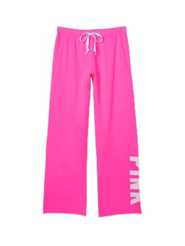 Victoria's Secret Pink Fleece Heritage Sweatpants, Women's Sweatpants, Pink (XS)