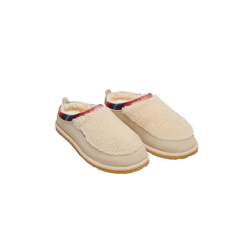 Pendleton Women's Mesa Shearling-Lined Wool and Suede Slippers with Lightweight EVA Sole