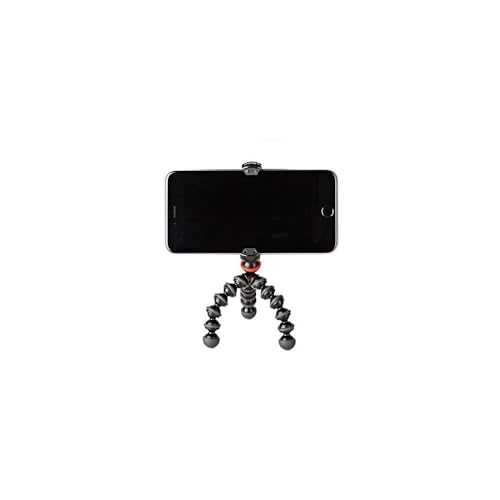 JOBY GorillaPod Mobile Mini: A Portable Mini GorillaPod Tripod That Fits Most iPhones, Androids and Windows Phones Including iPhone 8 & 8 Plus, Google Pixel and Lumia 950 XL,Black