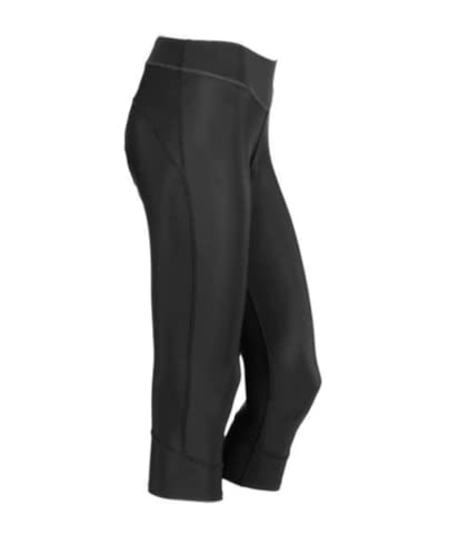 CANARI Cyclewear Women's Jasmine Gel Capri, Black, Small