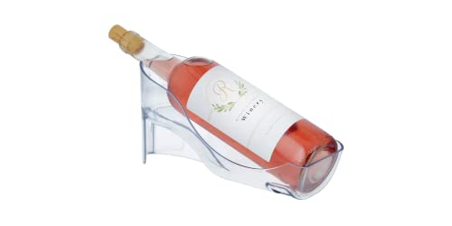 Fridge Wine Saver – Refrigerator Wine Bottle Holder. Elegant Wine Storage, Organizer for Opened Bottles in Fridge or Table-top. Wine Rack for Standard Size and Large 1.5L Wine Bottles (750 ML)