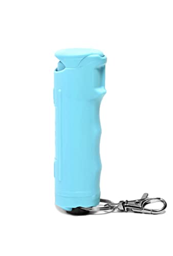 Kuros! by Mace Brand Pocket Pepper Spray (Teal) – 10’ Powerful Pepper Spray with Flip Top Safety Cap, Leaves UV Dye on Skin — Self Defense Pepper Spray for Women, Made in The USA