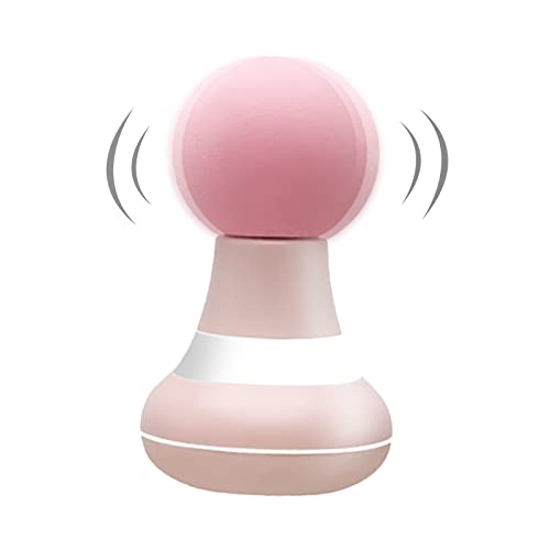 Mini Massager Portable Pocket Massager Support for Woman USB Charging 6 Speed Vibration Mode Head and Neck Relaxation Muscles and Pain Relief (Pink)