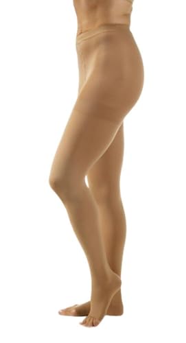 JOBST Relief 30-40 mmHg Compression Stockings, Waist High Pantyhose, Open Toe, Beige, X-Large