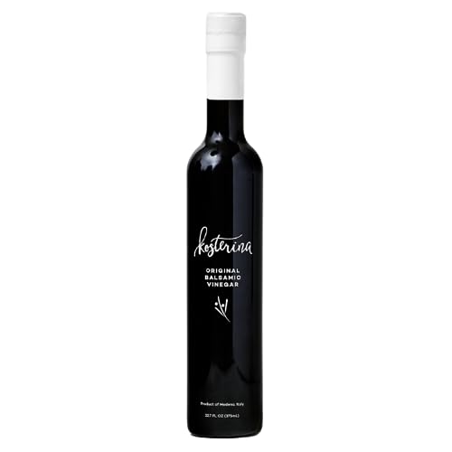 Kosterina - Original Balsamic Vinegar, Made from Italian Lambrusco & Trebbiano Grapes, Smooth, Rich Taste, Incredible Superfood, Great for Savory Appetizers & Entrees (12.7 oz)
