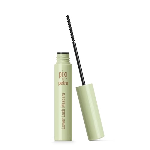 Pixi Beauty Lower Lash Mascara, Water-resistant Formula, Slim Brush With Short Bristles, Vitamin E & Panthnol for Lashes, 3.2ml 0.11fl oz