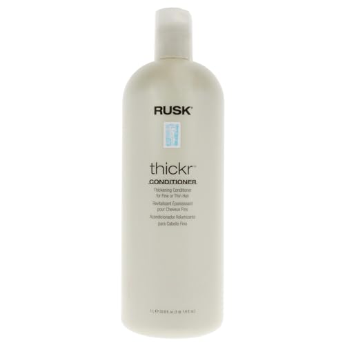 RUSK Designer Collection Thicker Thickening Conditioner for Fine or Thin Hair, 33.8 Oz, Daily-Use Thickening Conditioner that Strengthens and Repairs, Gives Full-Bodied Appearance