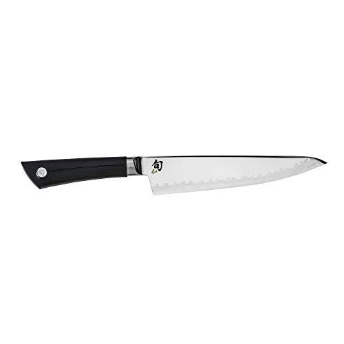 Shun Cutlery Sora Chef's Knife 8”, Gyuto-Style Kitchen Knife, Ideal for All-Around Food Preparation, Authentic, Handcrafted Japanese , Professional Chef Knife, Black