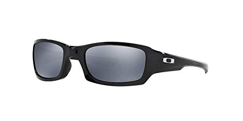 Oakley OO9238 FIVES SQUARED Sunglasses + Vision Group Accessories Bundle (Polished Black/Black Iridium Polarized(923806), mens