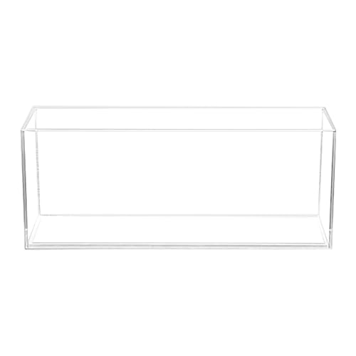 Aquatop High Clarity Glass Aquarium, Bookshelf Style 3 gal Fish Tank, 7.1 in x 18 in x 5.5 in, HCA-3G