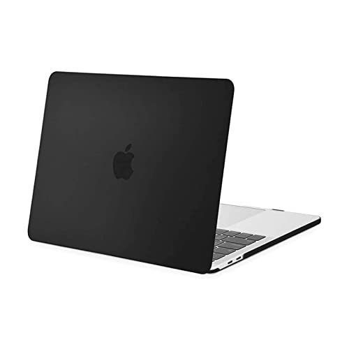 MOSISO Compatible with MacBook Pro 13 inch Case M2 2024, 2023, 2022-2016 A2338 M1 A2251 A2289 A2159 A1989 A1708 A1706 with/Without Touch Bar, Plastic Hard Shell Case Cover, Matte Black