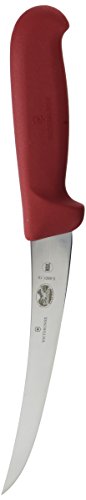 Victorinox Boning Curved Semi-Stiff Blade Fibrox Pro Handle, Red, 6' (VIC-40420)