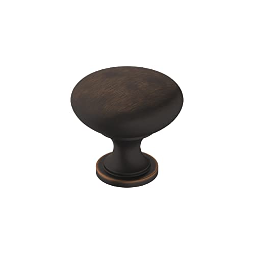Amerock | Cabinet Knob | Oil Rubbed Bronze | 1-1/4 inch (32 mm) Diameter | Era | 1 Pack | Drawer Knob | Cabinet Hardware