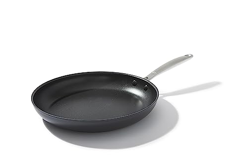 OXO Good Grips Pro 12' Frying Pan Skillet, 3-Layered German Engineered Nonstick Coating, Dishwasher Safe, Oven Safe, Stainless Steel Handle, Black