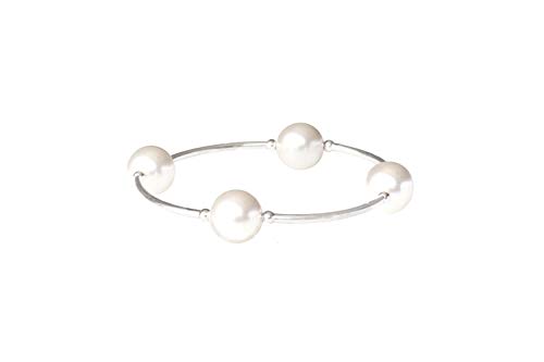 Blessing Bracelet - 12MM White Crystal Pearls, Regular Size