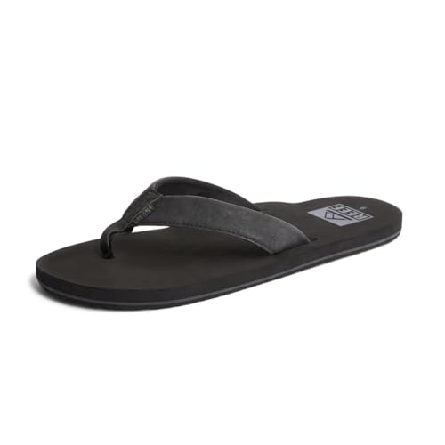 Reef mens Twinpin Flip Flop, Black/Black, 11 US