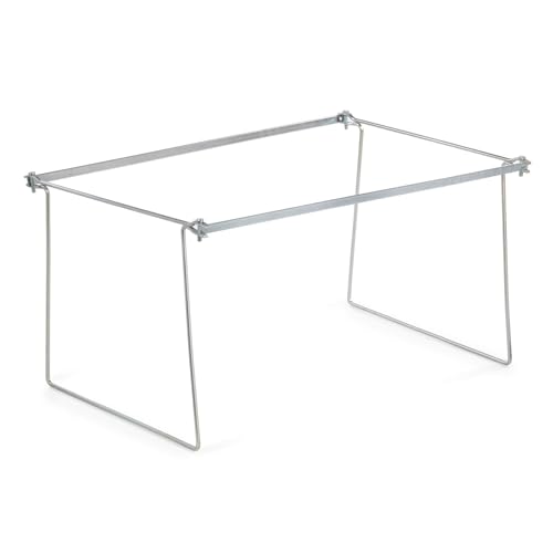 Blue Summit Supplies Hanging File Bars 2 Pack, Letter Size, 13” Wide x 17.5” Long, Steel Metal File Cabinet Bars for Hanging Files on Desktop or in File Drawers, Set of 2