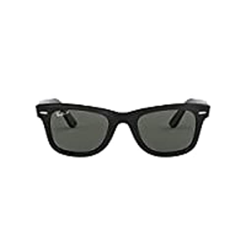 Ray-Ban RB2140 Original Wayfarer Square Sunglasses, Black/Green Polarized, 50 mm