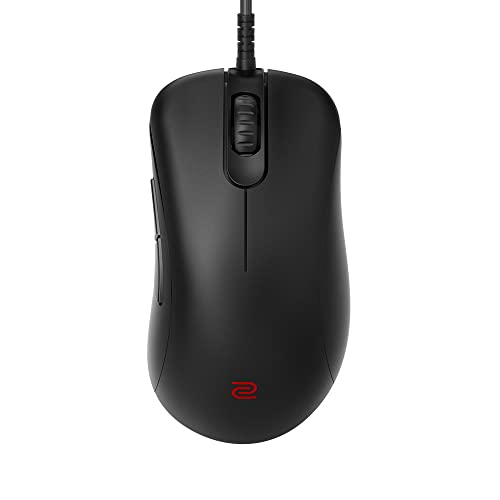 BenQ Zowie EC1-C Ergonomic Gaming Mouse | Professional Esports Performance | Lighter Weight | Driverless | Paracord Cable | 24-Step Scroll Wheel | Matte Black | Large Size