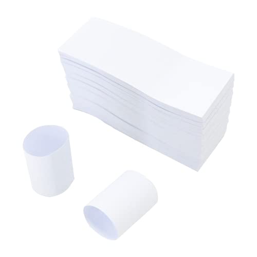 NATURALABEL Napkin Band, Paper Napkin Rings Self Adhesive 500-Count (White)
