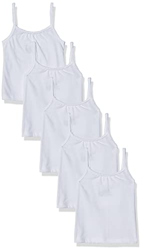 Hanes Girls Camisole, 100% Cotton Tagless Cami, Toddler Sizing, Multiple Packs & Colors Available Tank-top-undershirts, Gray/Pink/White - 2 Pack, 4-5T US