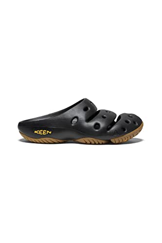 KEEN mens Yogui Slipper, Black, 11 US