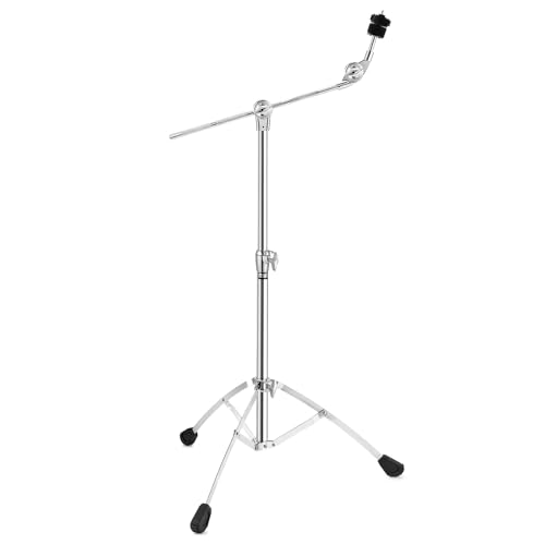 Starfavor Boom Cymbal Stand Single Braced with Non-Slip Rubber Feet and Memory Lock Limiter, Adjustable Height 22'-49' (ST 700)