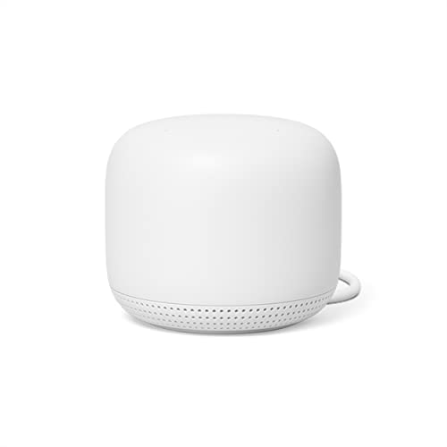 Nest WiFi Point - Wi-Fi Extender and Smart Speaker - Works with Nest WiFi and Google WiFi Home Wi-Fi Systems - Requires Router Sold Separately - Snow
