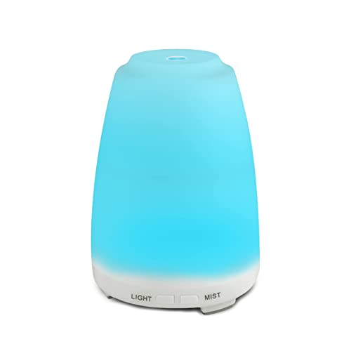 Essential Oils Diffuser 200ML Aromatherapy Diffusers Cool Mist Humidifier with 7 Colors Lights Waterless Auto Off Air Diffusers for Small or Large Home Office Room Bedroom